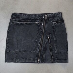 Free People‎ Cargo Zip Utility Mini Skirt y2k Retro size 2